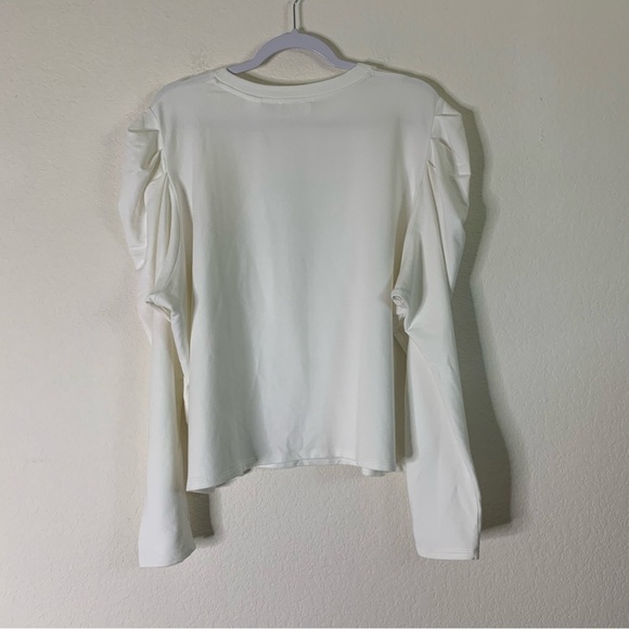 Marcella NYC Womens White Lya Long sleeve Blouse XXL NWT - Picture 10 of 10